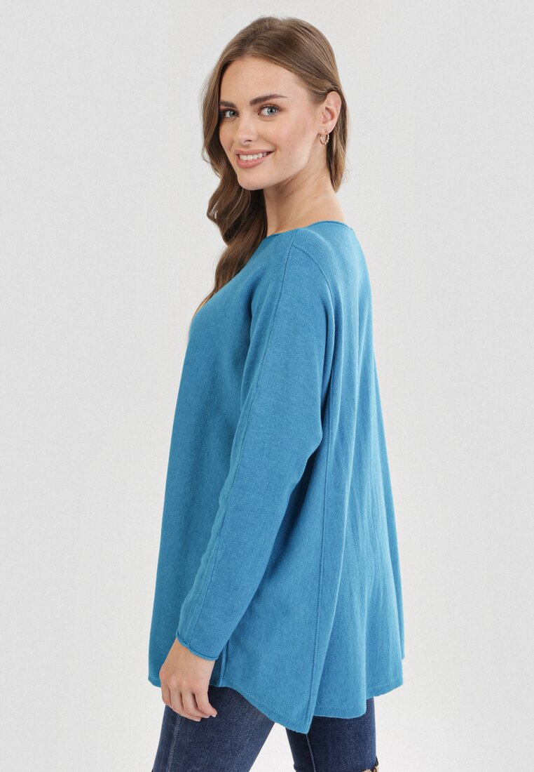 Niebieski Sweter Catvia