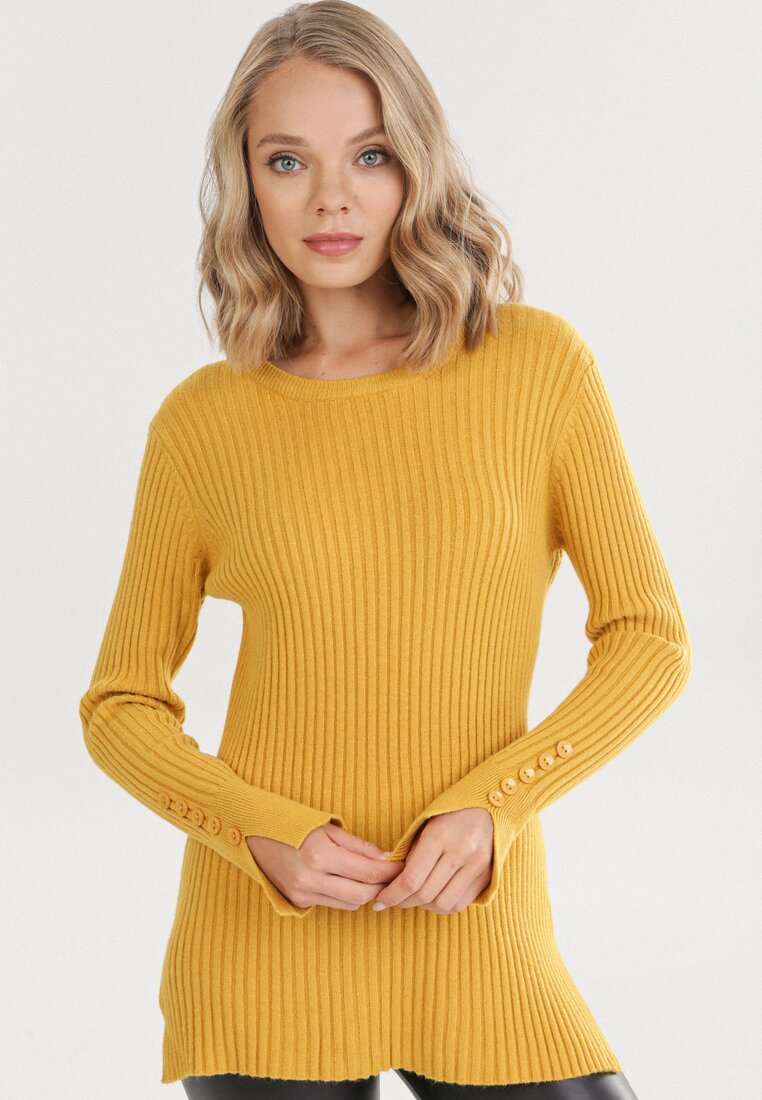 Żółty Sweter Usinsea