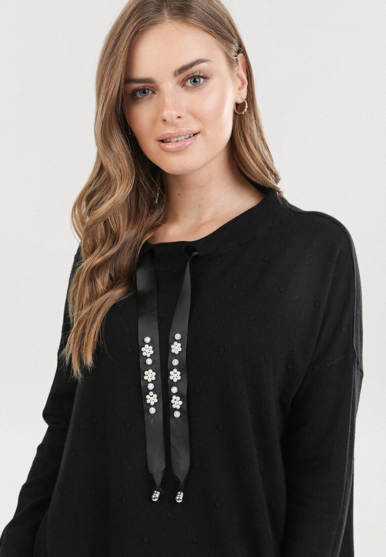 Czarny Sweter Xylienne