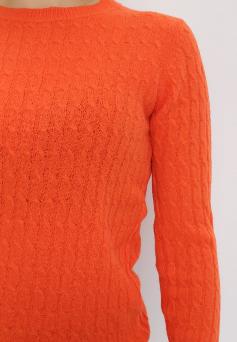 Pomarańczowy Sweter Helidia