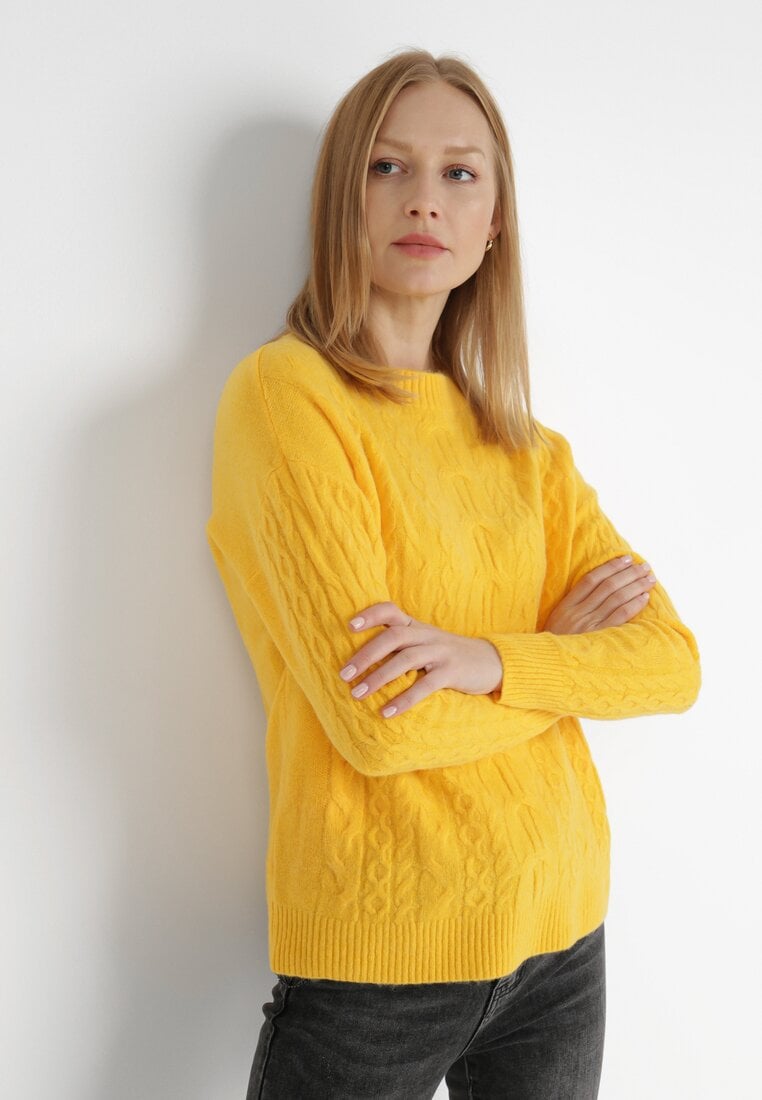 Żółty Sweter Arieda