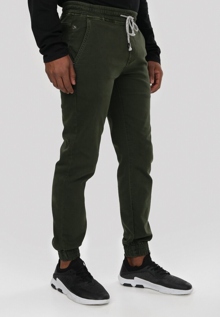 Ciemnozielone Spodnie Joggery Parsleybutton