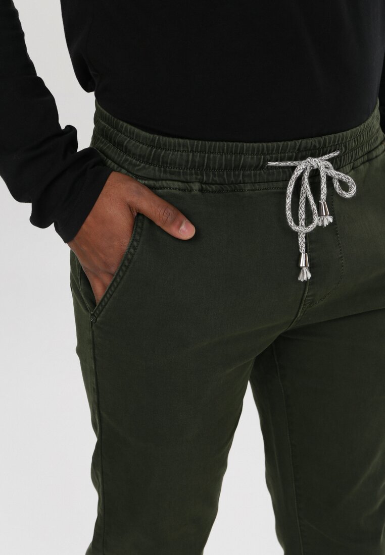 Ciemnozielone Spodnie Joggery Parsleybutton