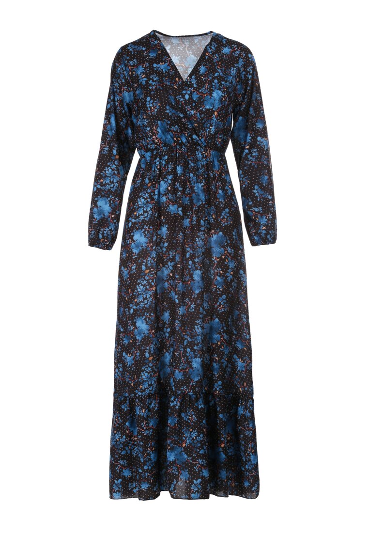 Czarno-Niebieska Sukienka Uanlan