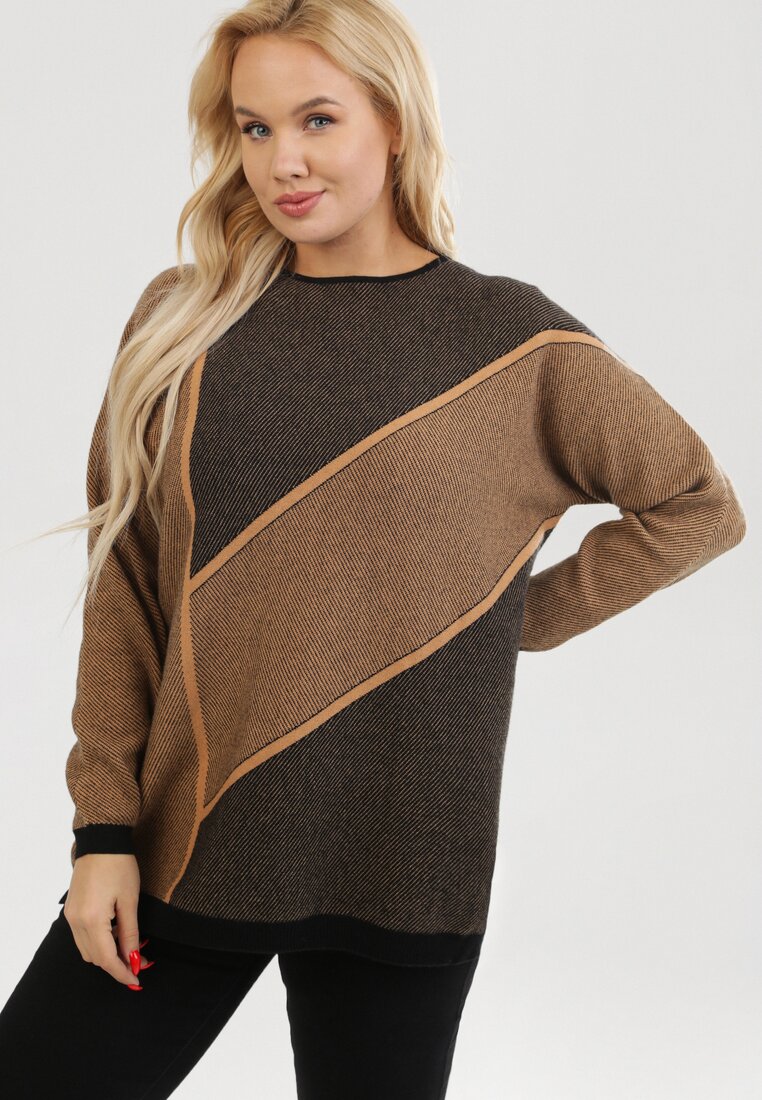 Camelowy Sweter Conmitar