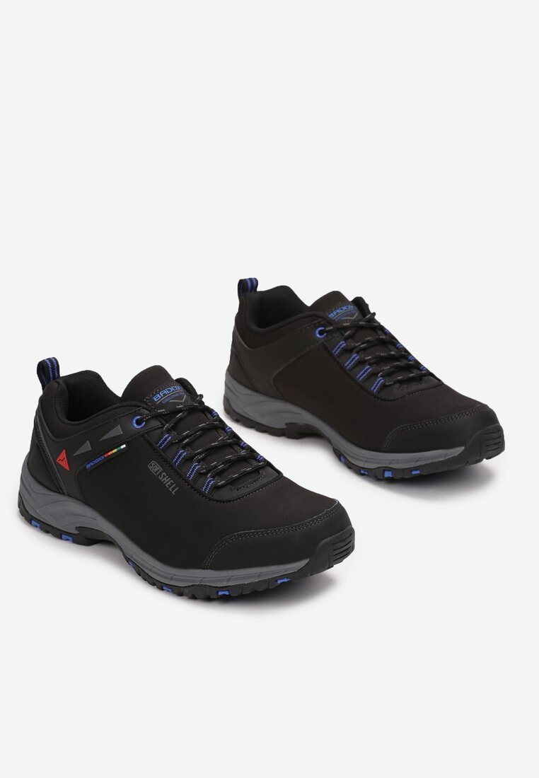 Czarno-Niebieskie Buty Sportowe Highless