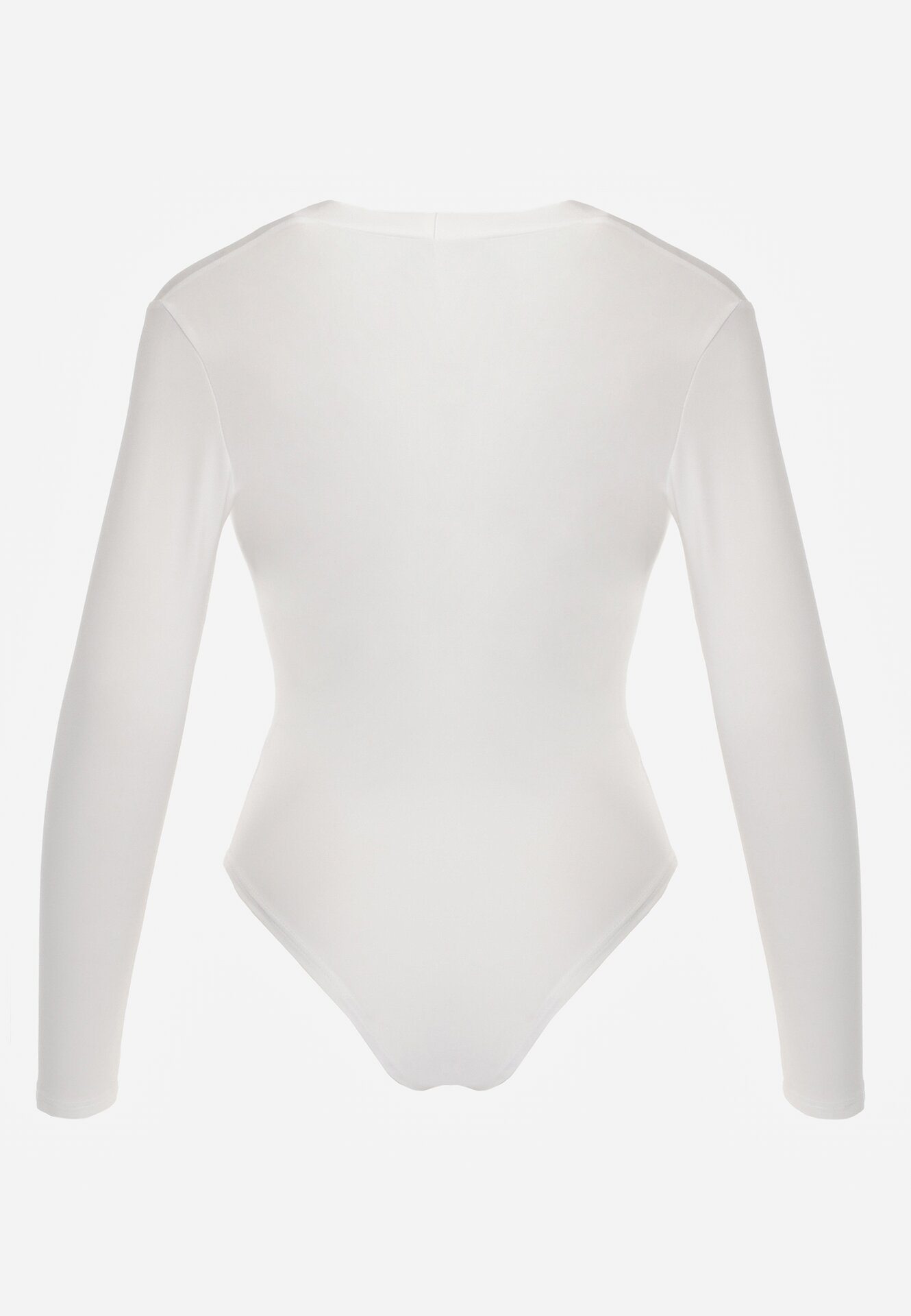 Białe Body z Wiskozą i Kopertowym Dekoltem Candletree