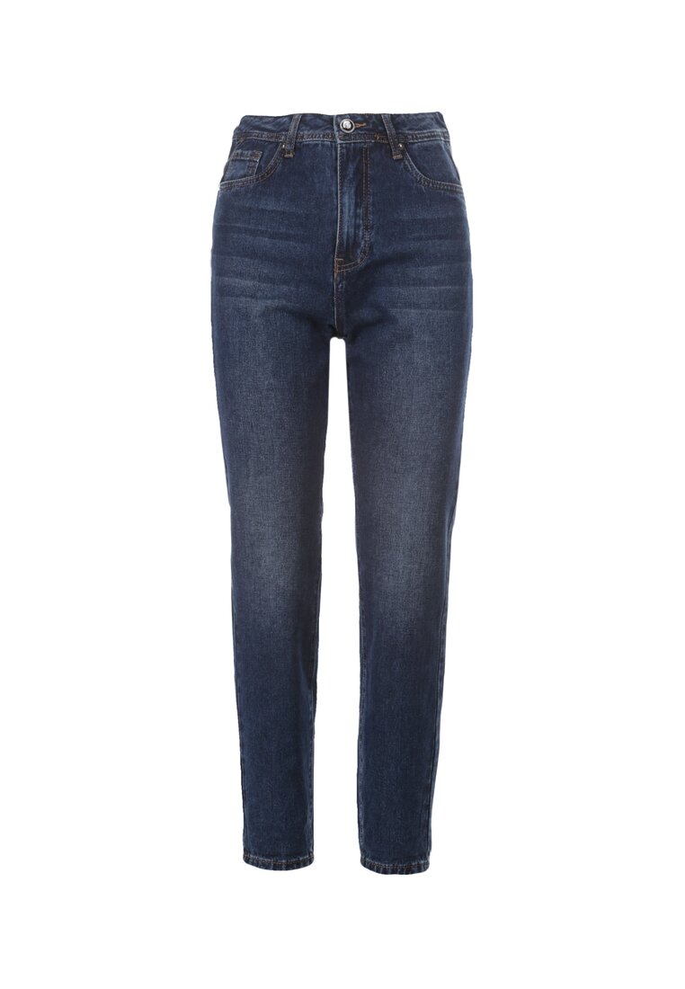 Granatowe Jeansy Slouchy Broombutter