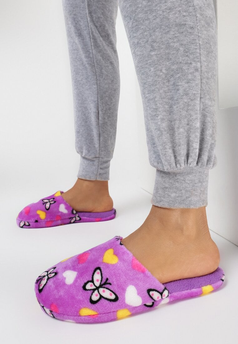 Fioletowe Kapcie Cordevere