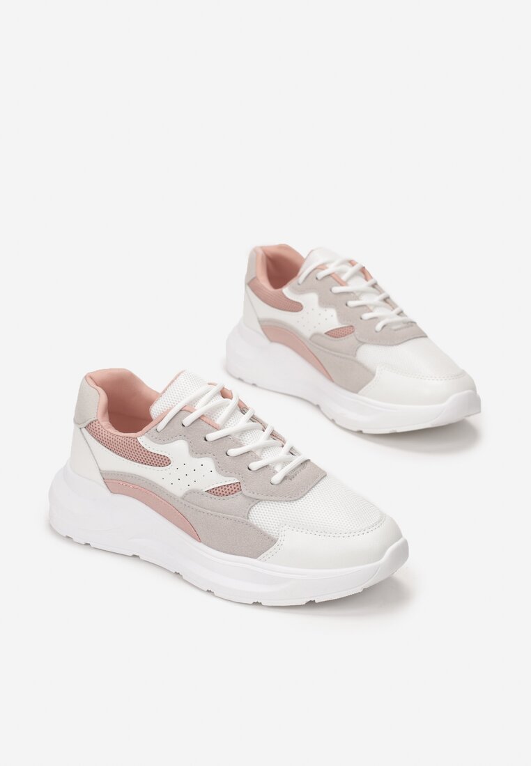 Biało-Różowe Sneakersy Eireshell