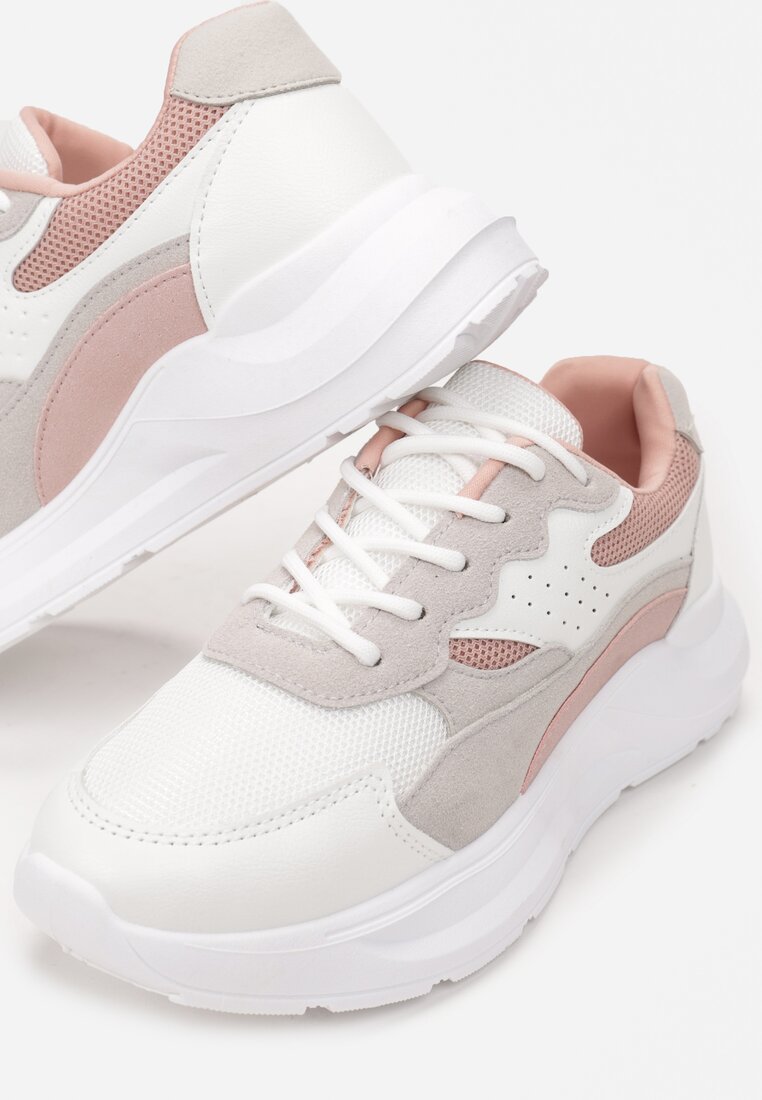 Biało-Różowe Sneakersy Eireshell