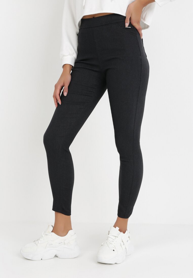 Czarne Jeansy Skinny Loraene