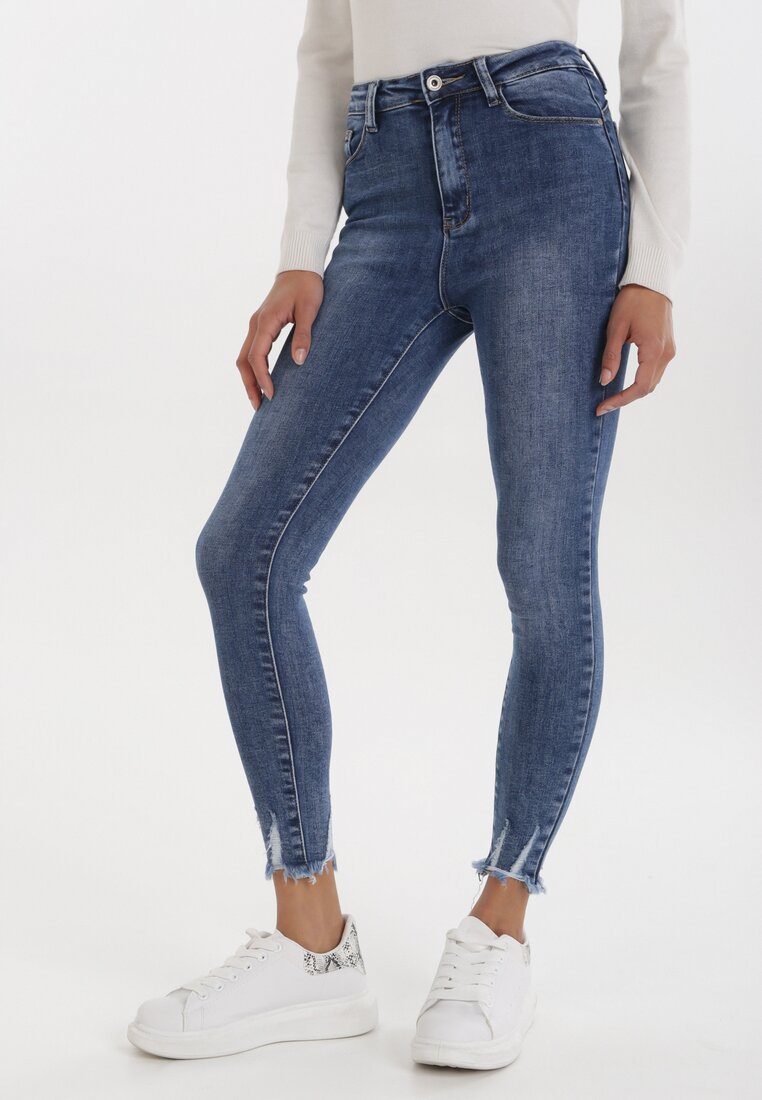 Niebieskie Jeansy Push Up Nemenliana