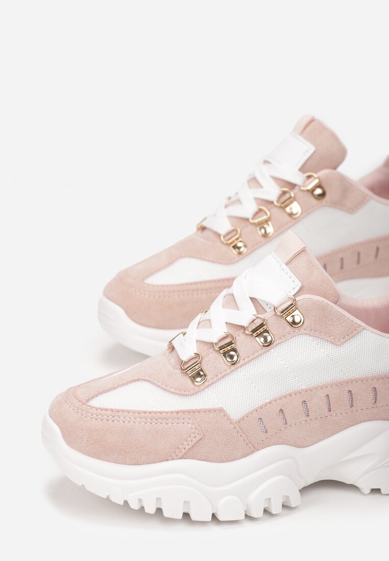 Biało-Różowe Sneakersy Nelera