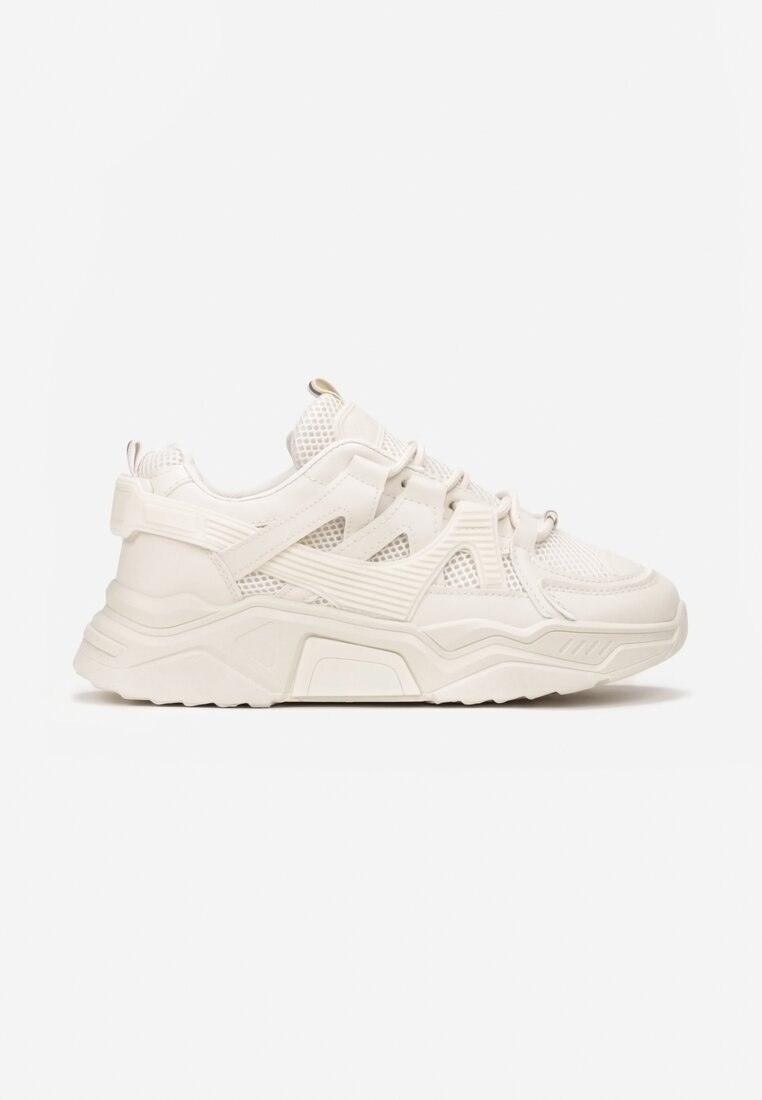 Beżowe Sneakersy Wilhelmina