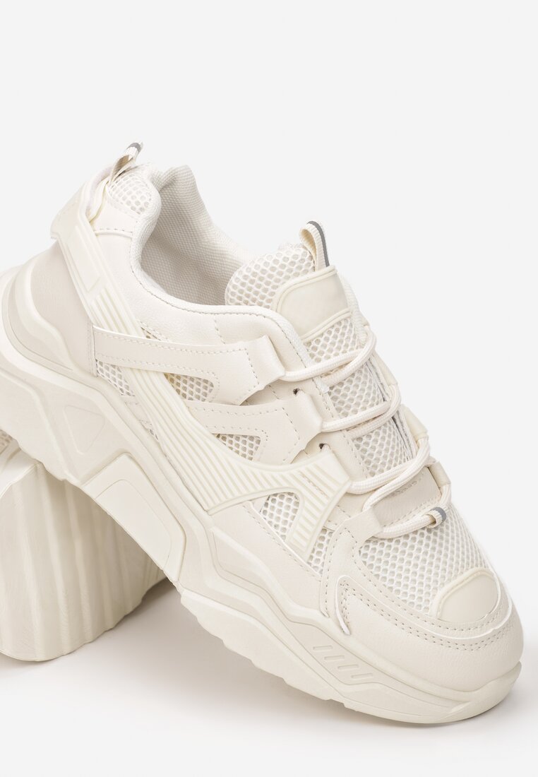 Beżowe Sneakersy Wilhelmina