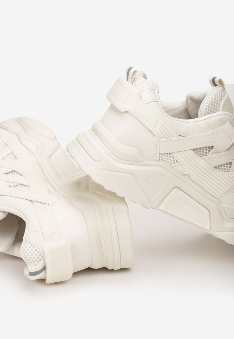 Beżowe Sneakersy Wilhelmina