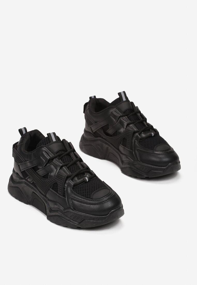 Czarne Sneakersy Wilhelmina