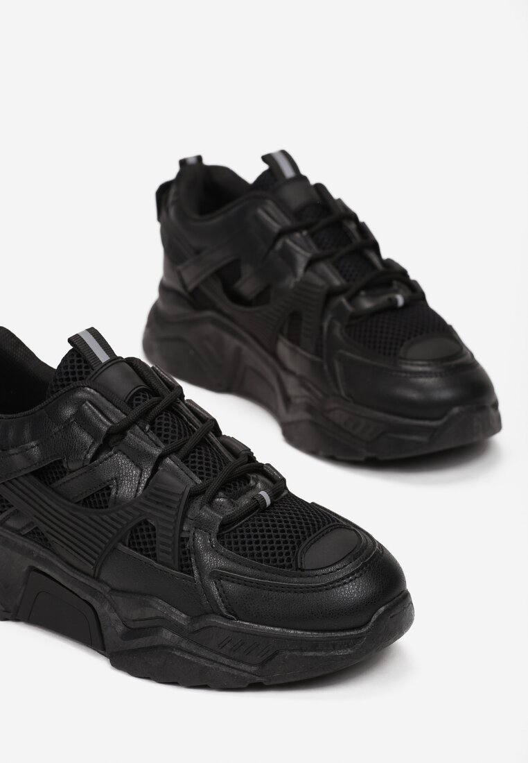 Czarne Sneakersy Wilhelmina
