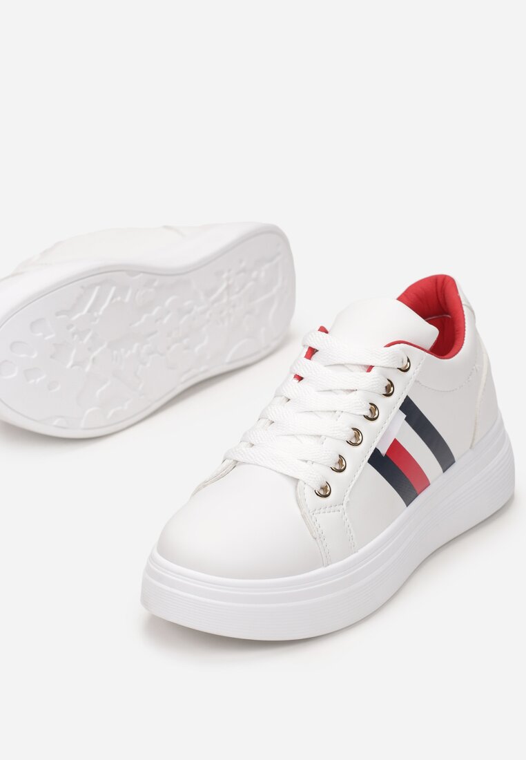 Biało-Czerwone Sneakersy Kapheila