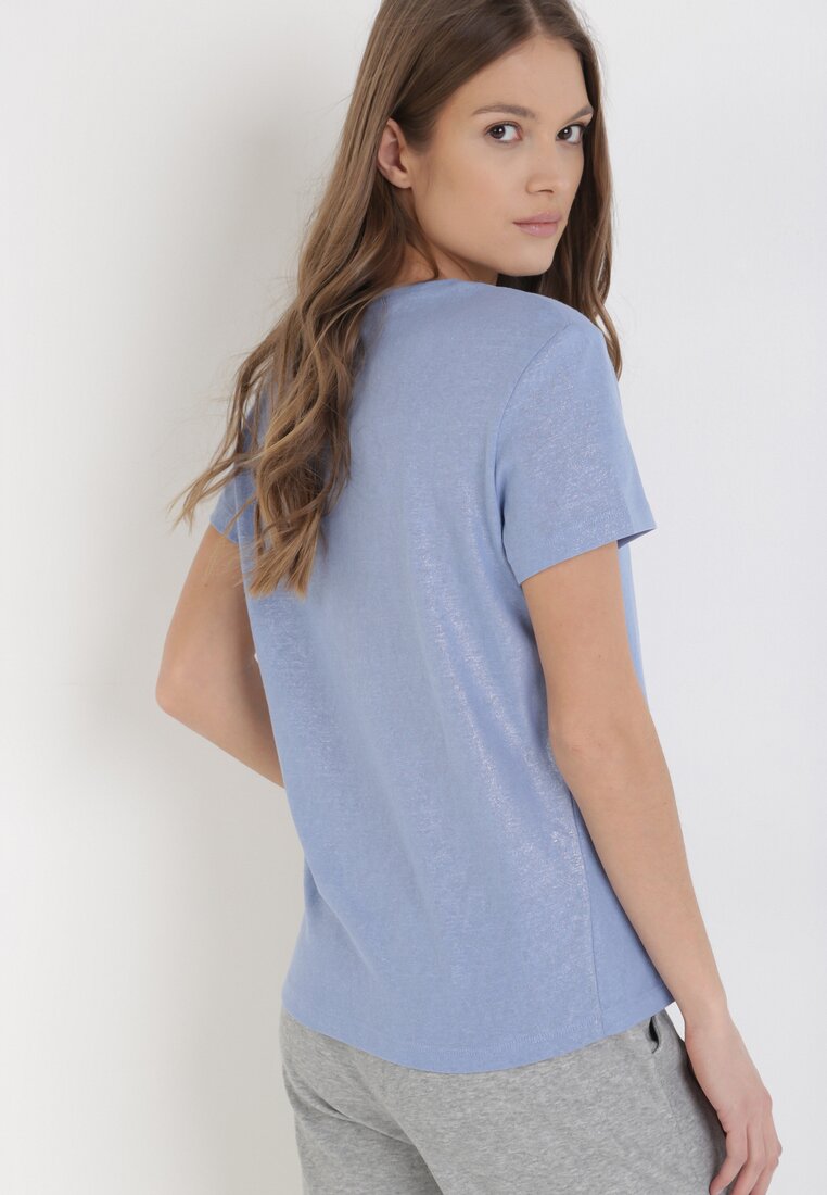 Niebieski T-shirt Zarinvienne