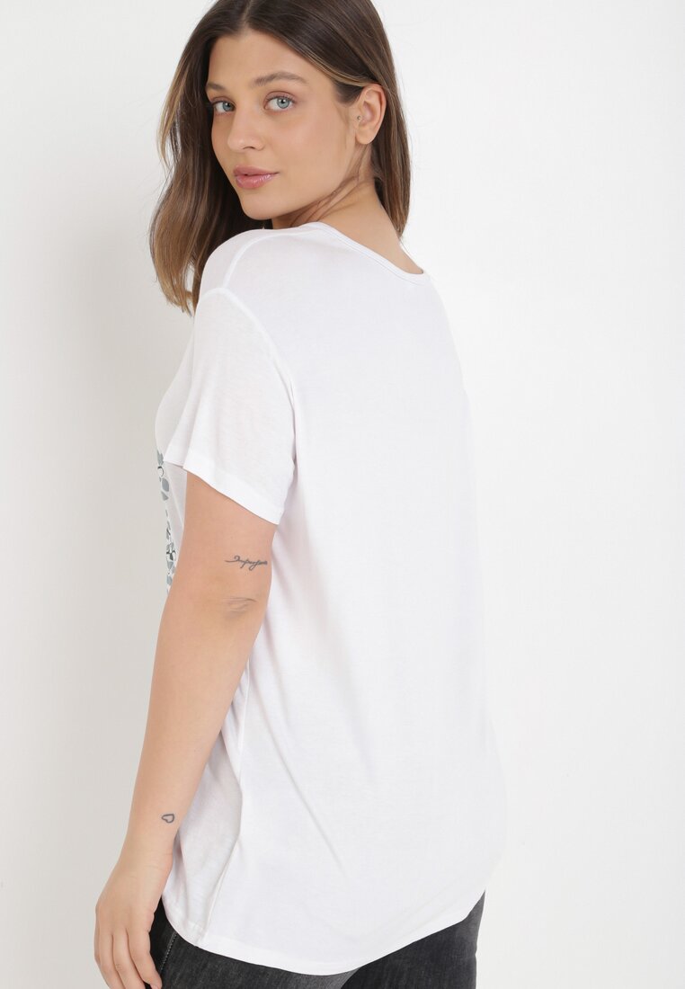 Biały T-shirt Danice