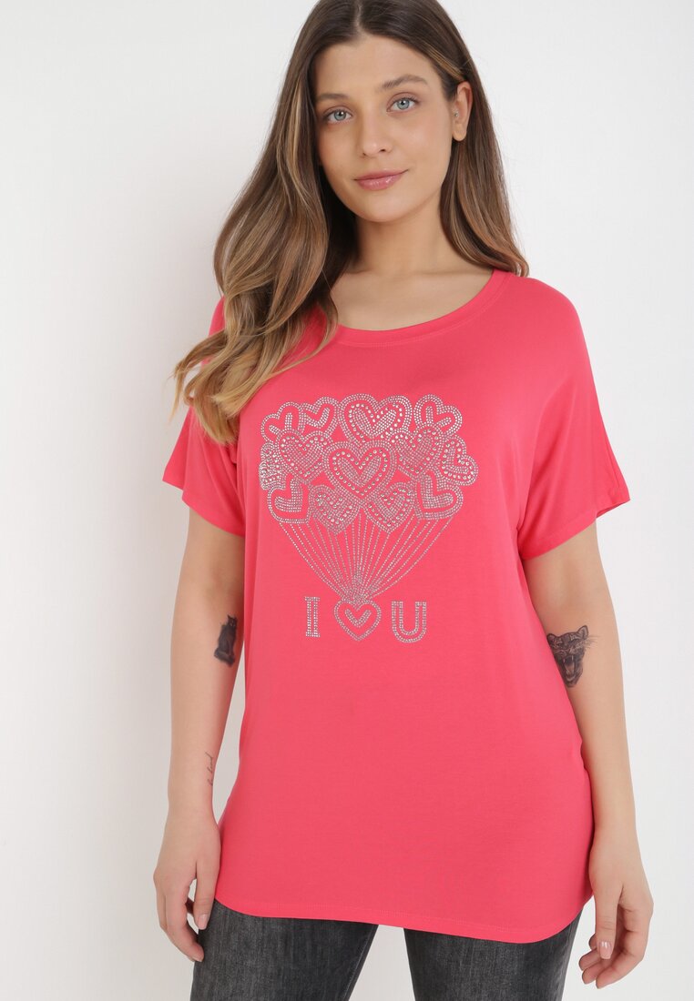 Różowy T-shirt Misah