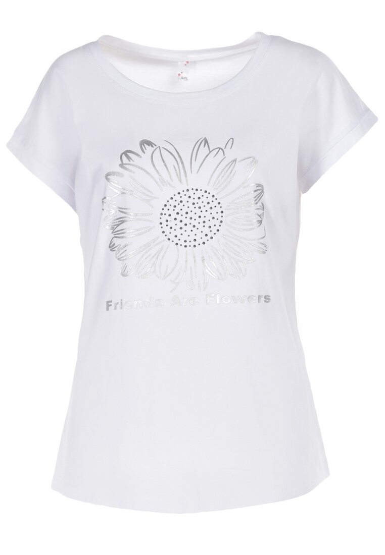 Biały T-shirt Cayetlin