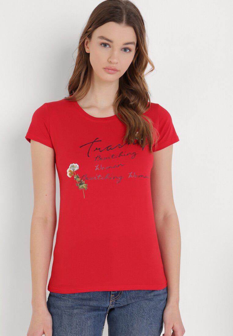 Czerwony T-shirt Tanulia