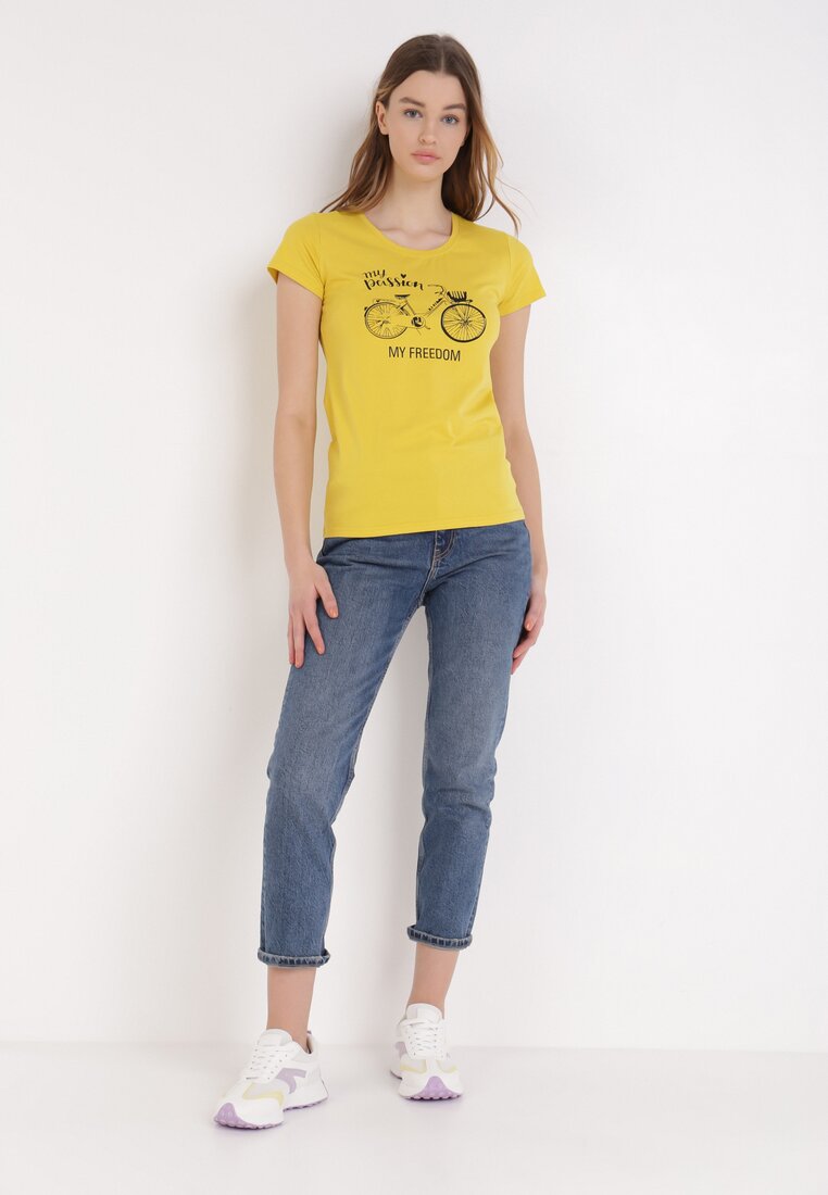 Żółty T-shirt Fabularis