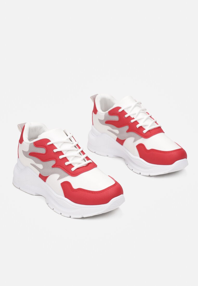 Biało-Czerwone Sneakersy Arlyse