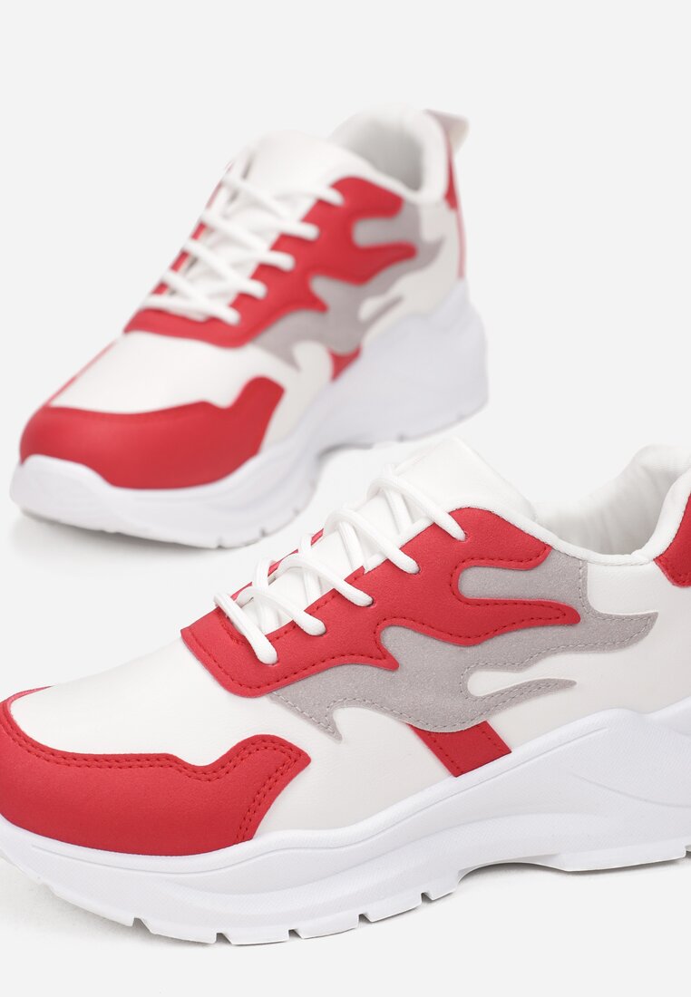 Biało-Czerwone Sneakersy Arlyse