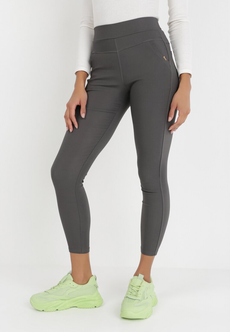 Ciemnoszare Spodnie Skinny Sachael