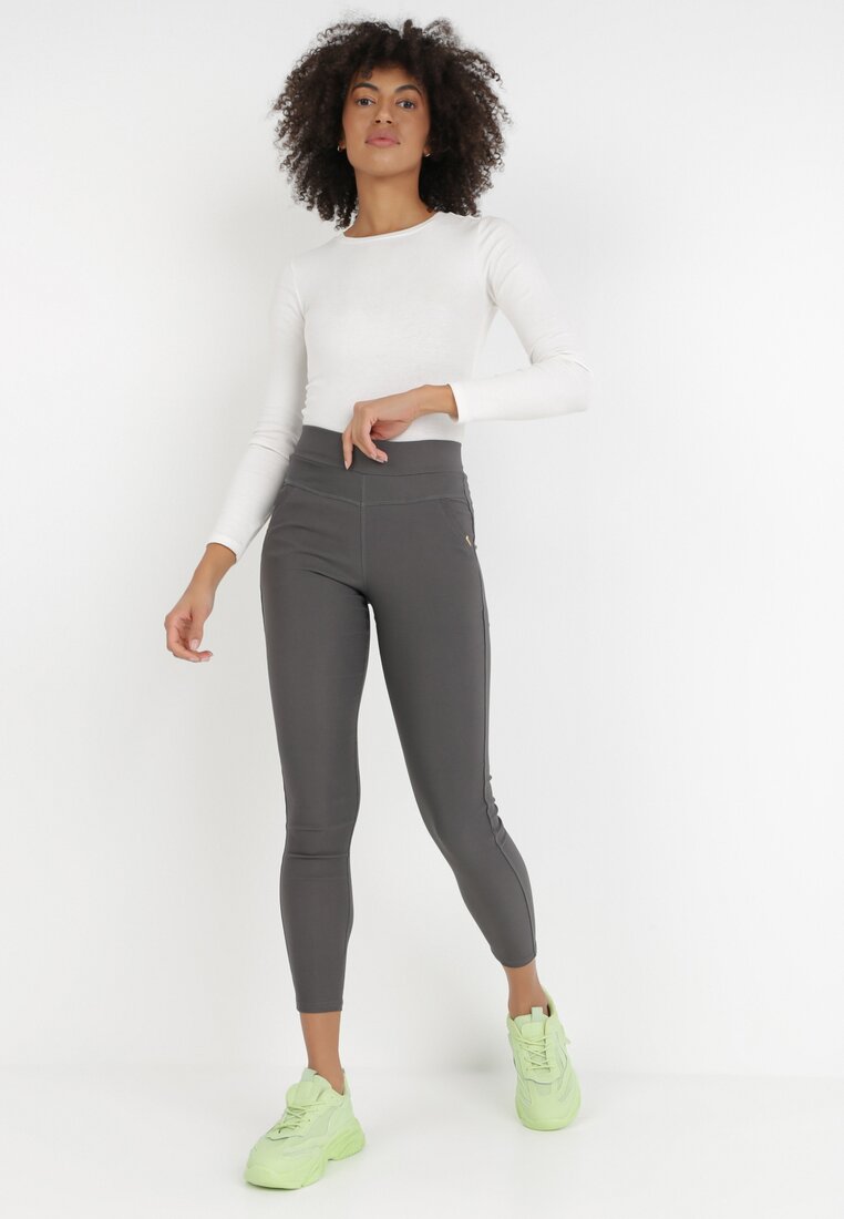Ciemnoszare Spodnie Skinny Sachael