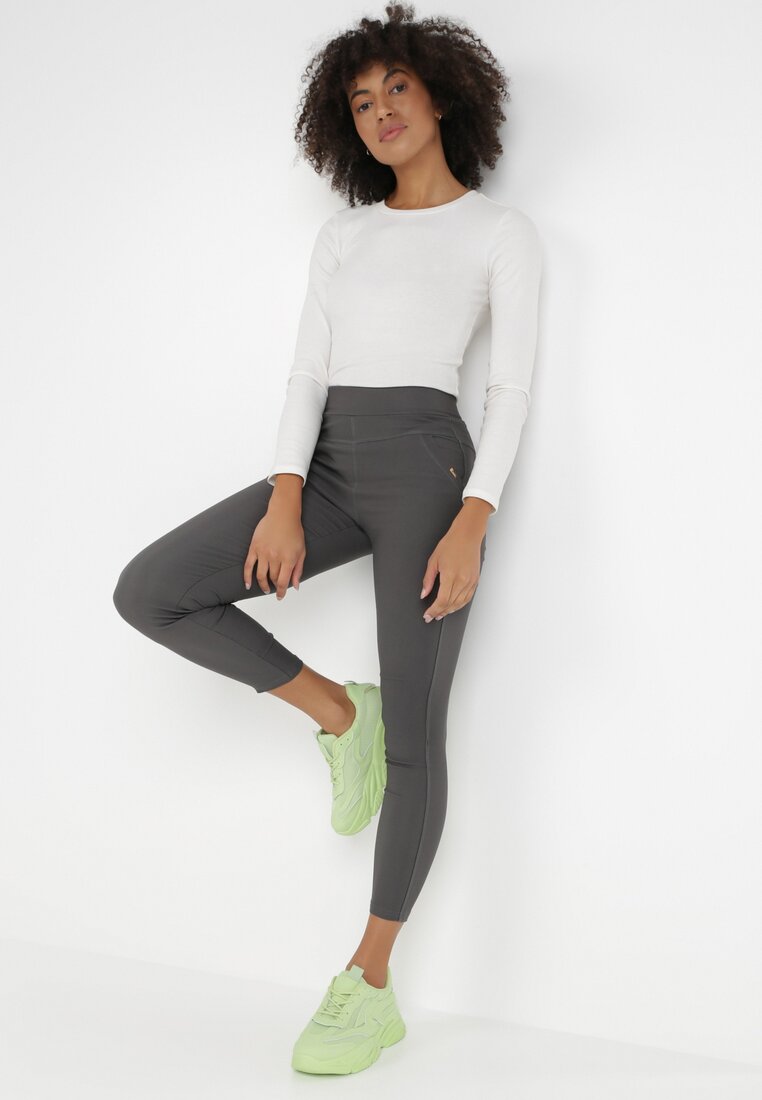 Ciemnoszare Spodnie Skinny Sachael