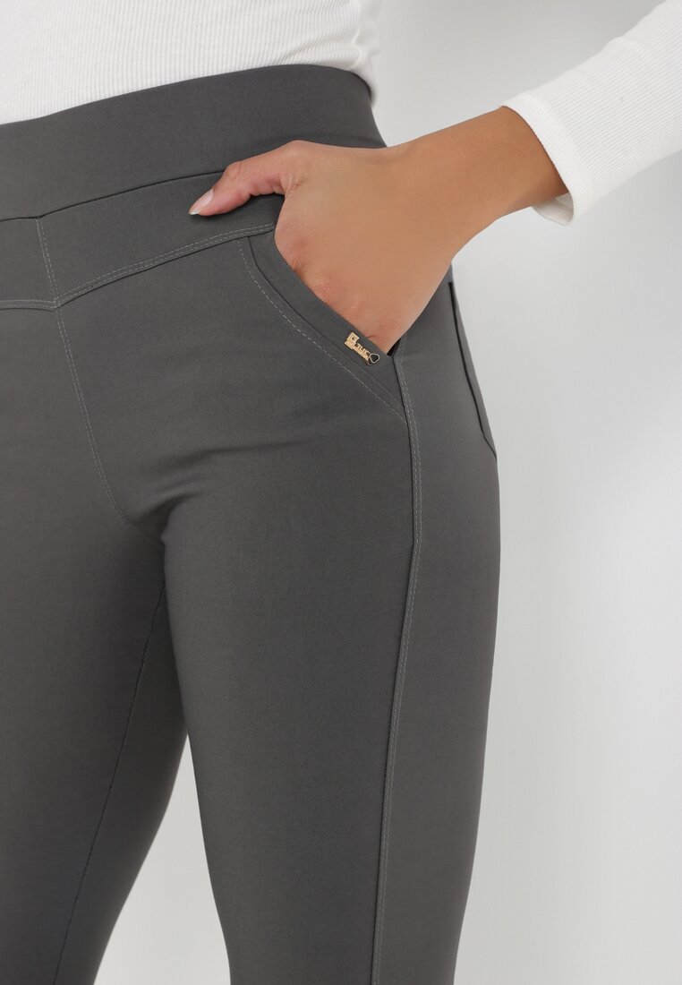 Ciemnoszare Spodnie Skinny Sachael