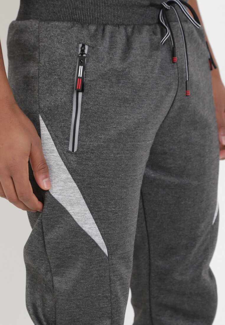 Ciemnoszare Spodnie Dresowe Dalirina