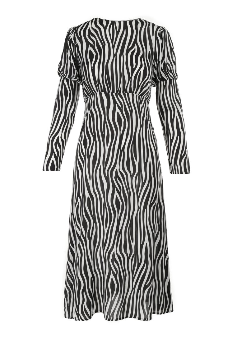 Czarno-Biała Sukienka Genemere