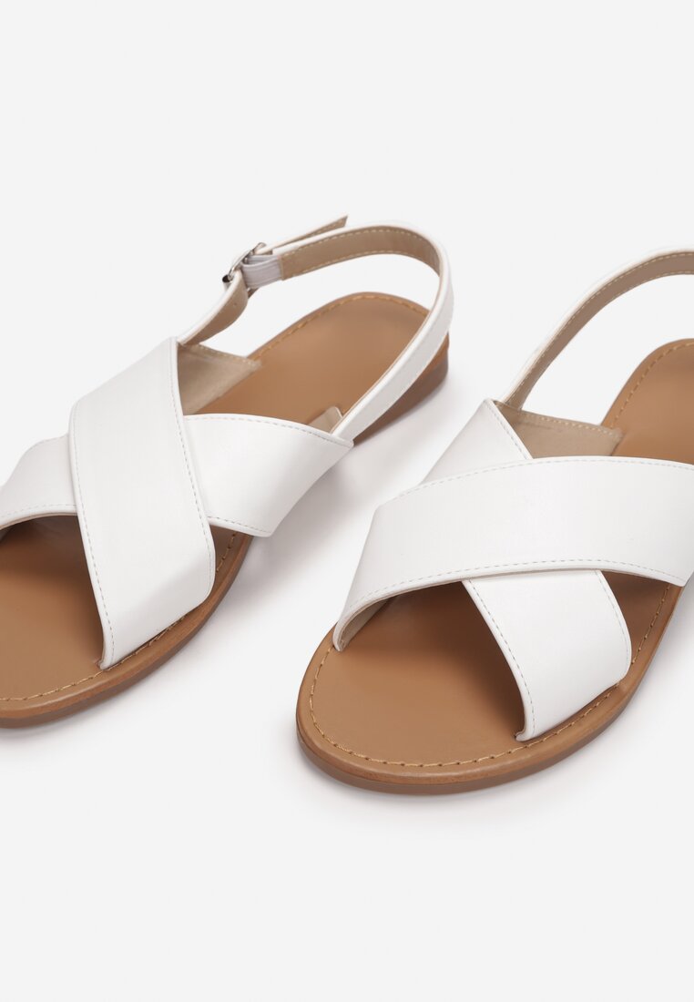Białe Sandały Rhethaxaura
