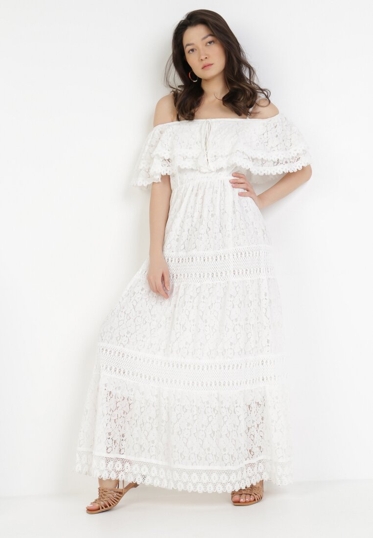 Biała Sukienka Ashossia
