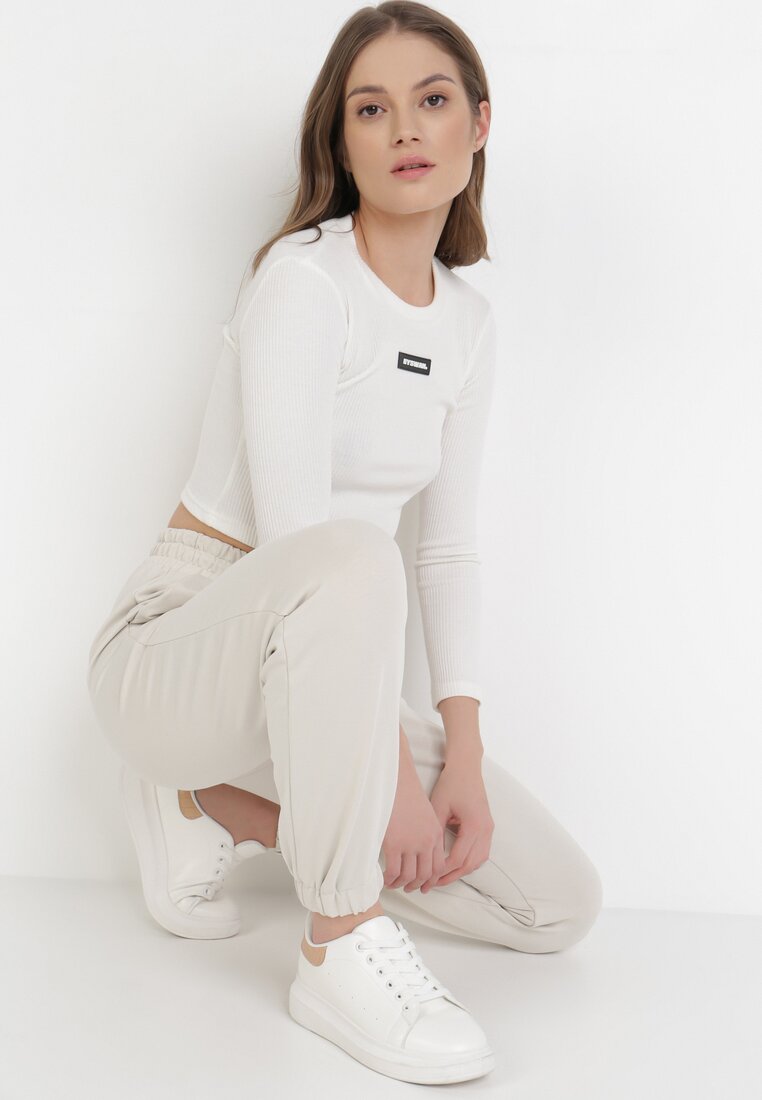 Pantaloni Crem