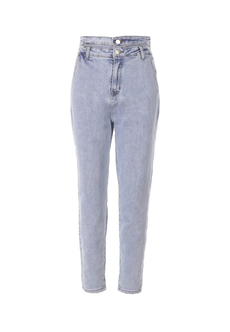 Jasnoniebieskie Jeansy Mom Fit Prosophai