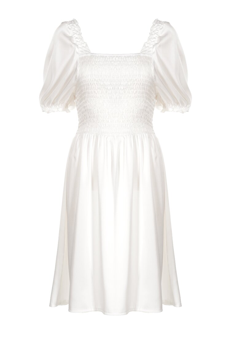 Biała Sukienka Drenlisa