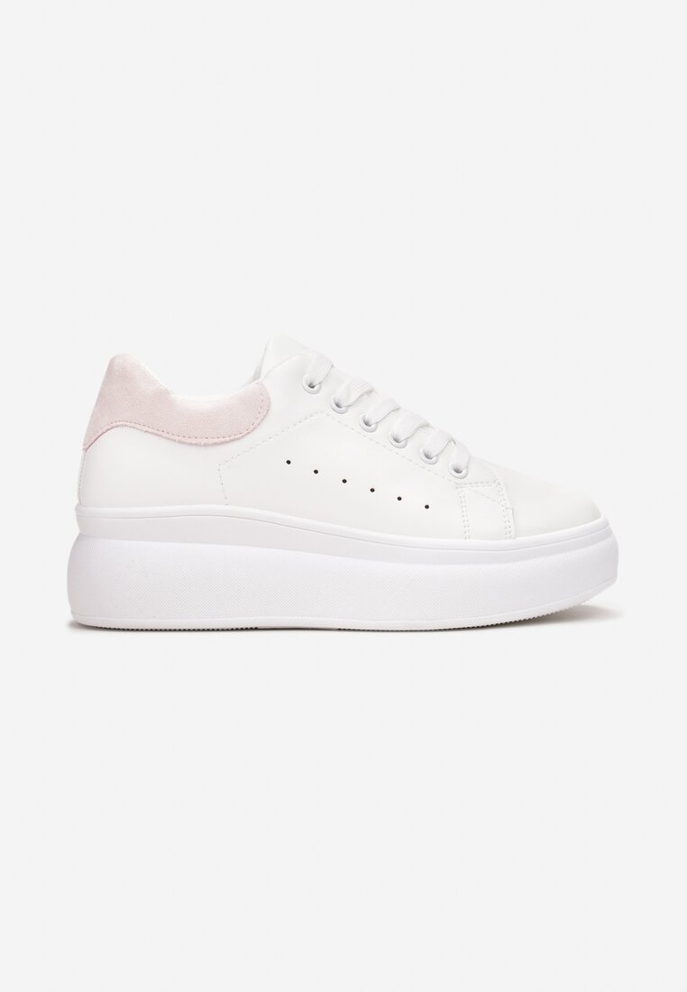 Biało-Różowe Sneakersy Soamaten
