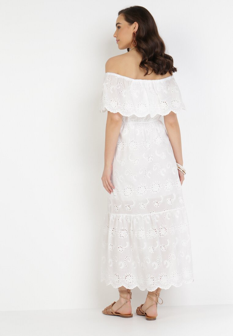Biała Sukienka Aqialise