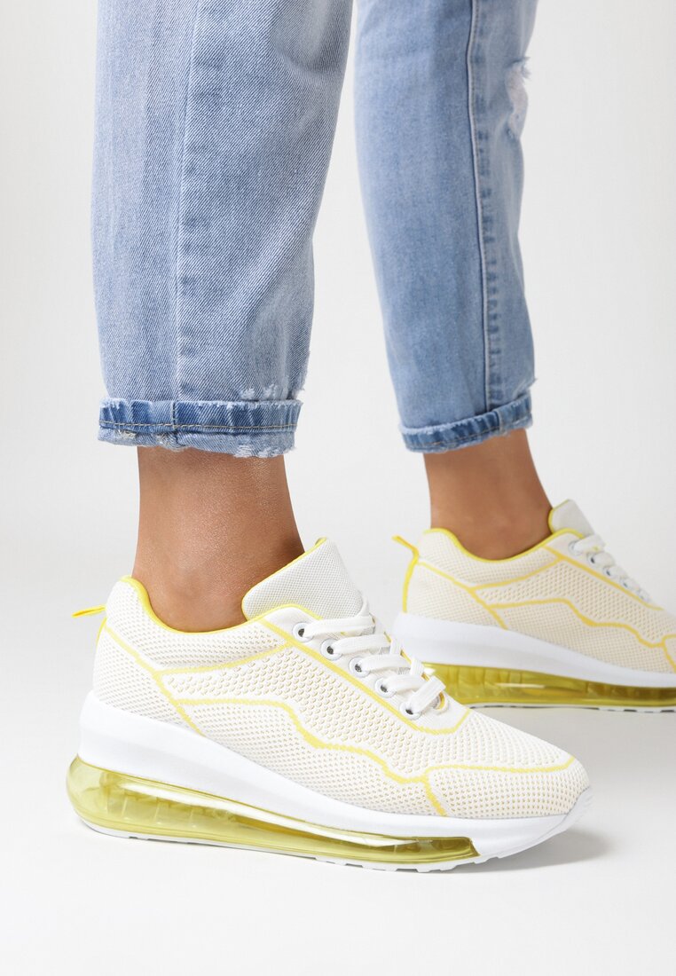 Żółte Sneakersy Asitrise