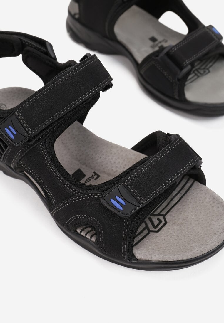 Czarno-Niebieskie Sandały Ancilles