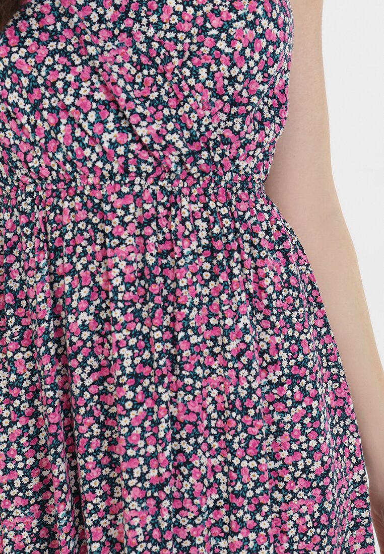 Granatowo-Różowa Sukienka Dorohsa
