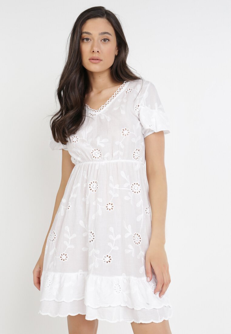 Biała Sukienka Euthine