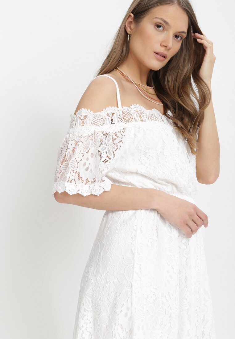 Biała Sukienka Alphyrtus
